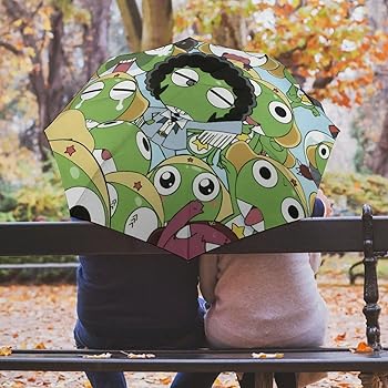 Amazon | ケロロ軍曹 三つ折り傘 折りたたみ傘 UVカット 遮光